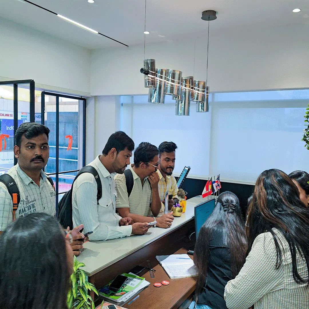 Students and visitors at Pratham Udaan education fair